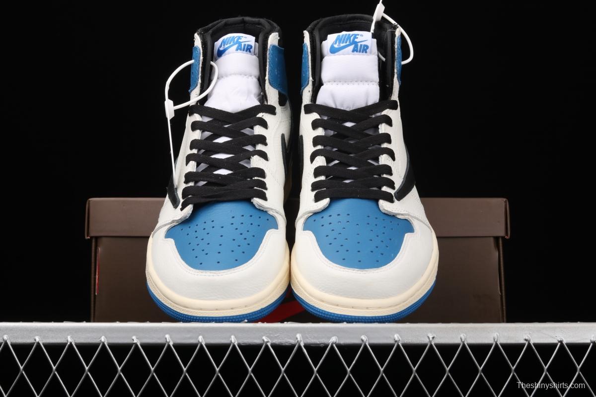 Travis Scott x Air Jordan 1 High OG Lightning inverted tick DH3227-105