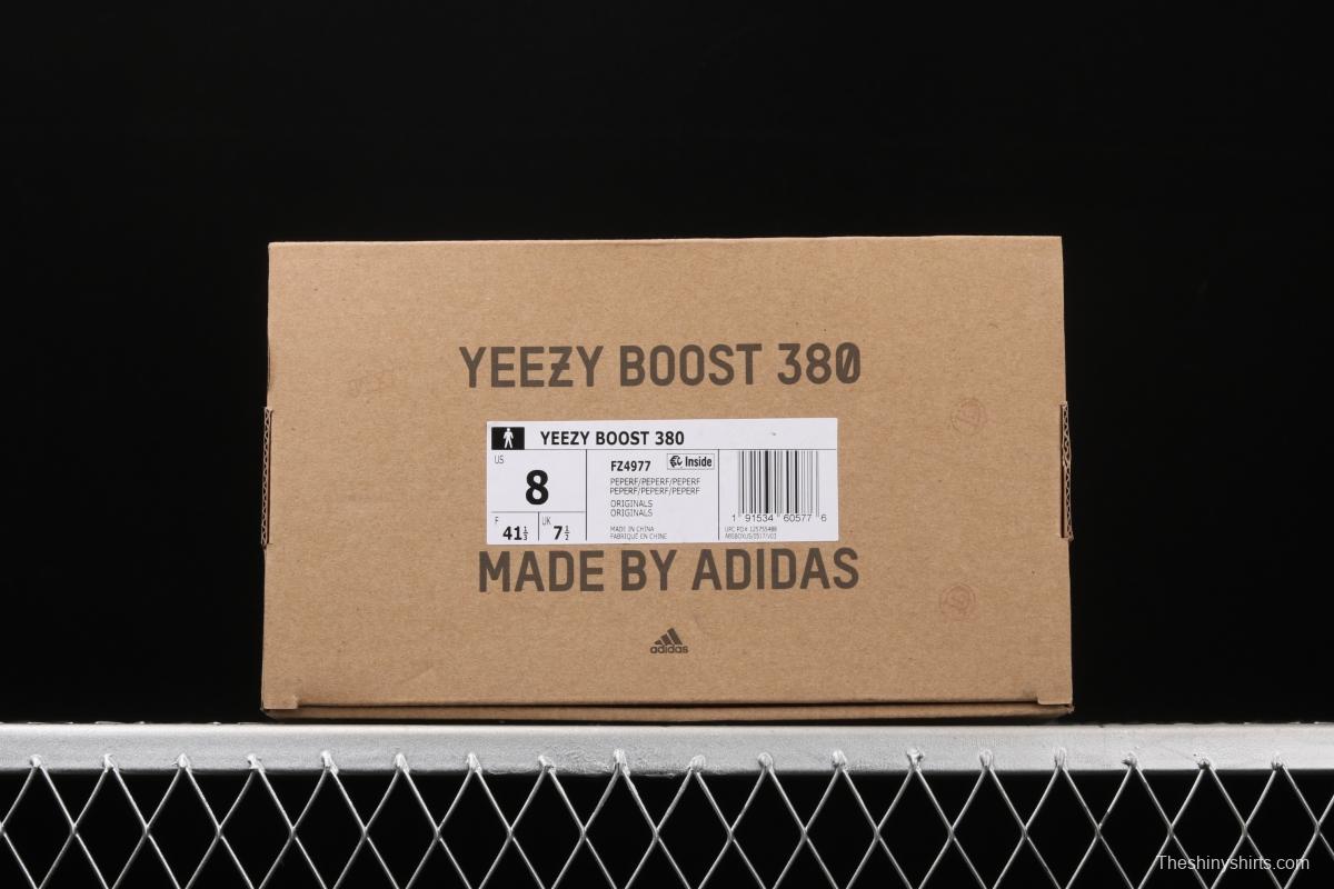 Adidas Yeezy Boost 380 Pepper FZ4977 Kanye jointly limited coconut 380 blue-gray sky star color running shoes