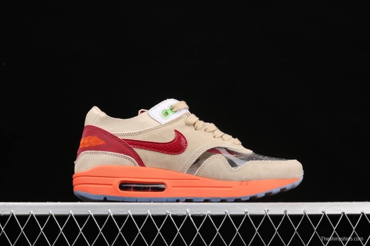 Clot x NIKE Air Max 1 Kiss of Death joint style retro casual running shoes DD1870-100