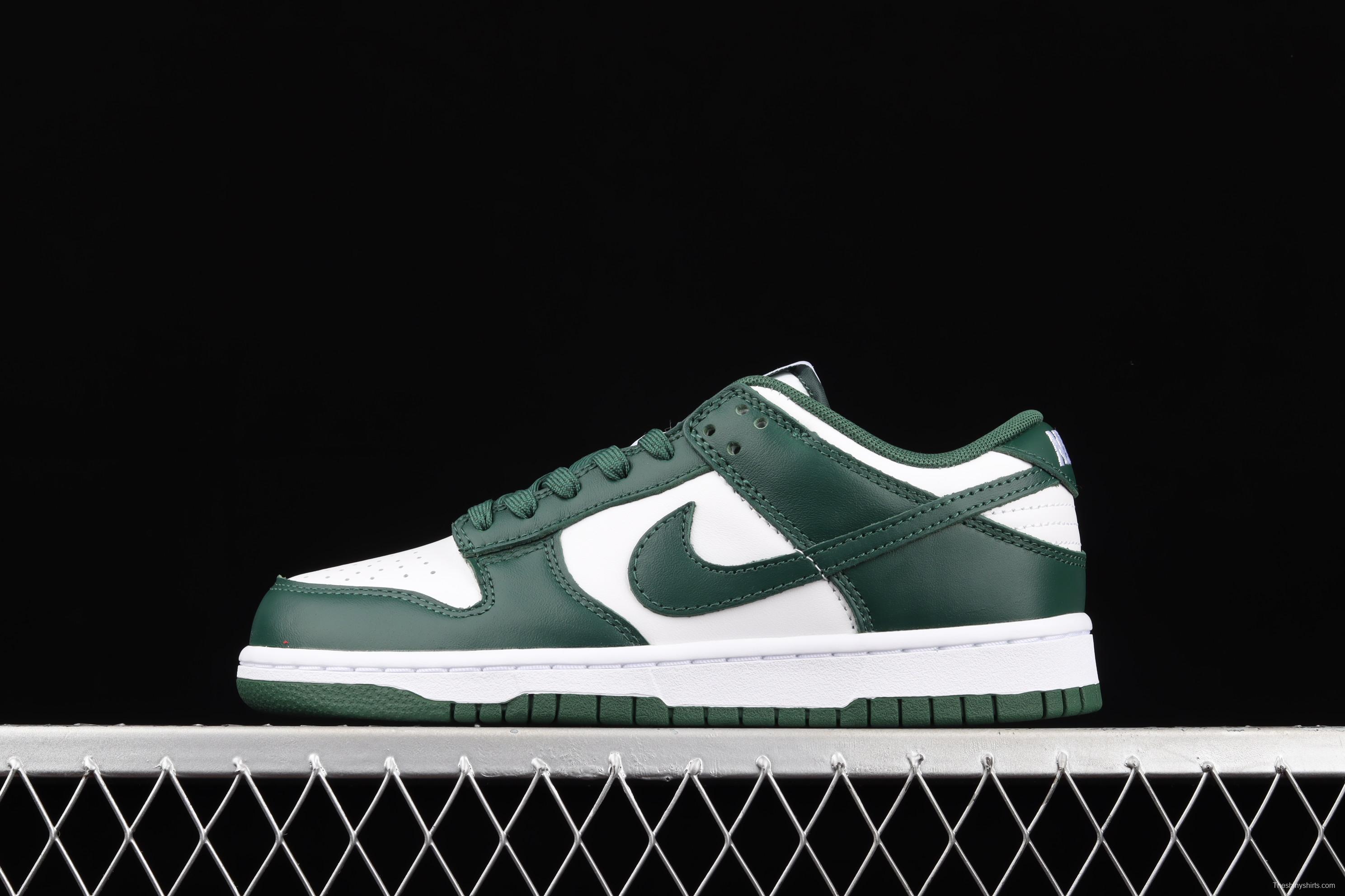 NIKE SB DUNK Low Team Green Michigan White and Green Slam Dunk Series low side Leisure Sports Skateboard shoes DD1391-101