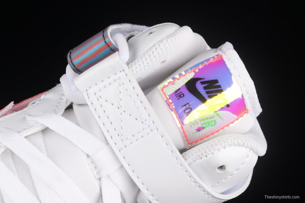 NIKE Air Force 1mm 07 LV8 Good Game video game limits white dazzling laser Velcro high upper board shoes DC2111-191