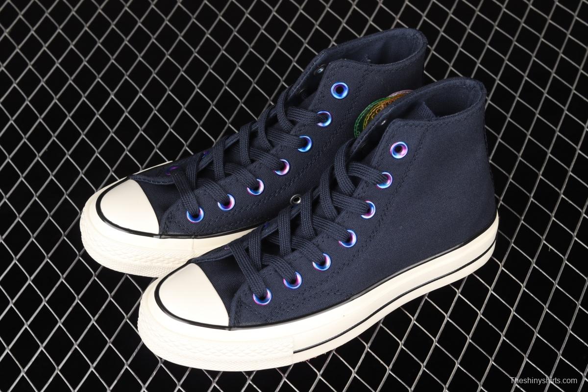 Converse 1970's soul city series Shanghai limited neon dark night blue high upper board shoes 170491C