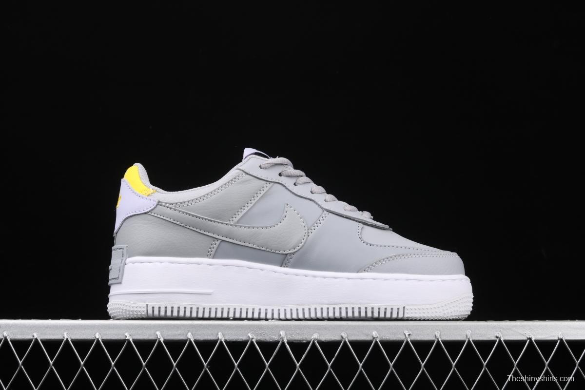 NIKE Air Force 1 ShAdidasow light weight heightened low-top board shoes CI0919-002