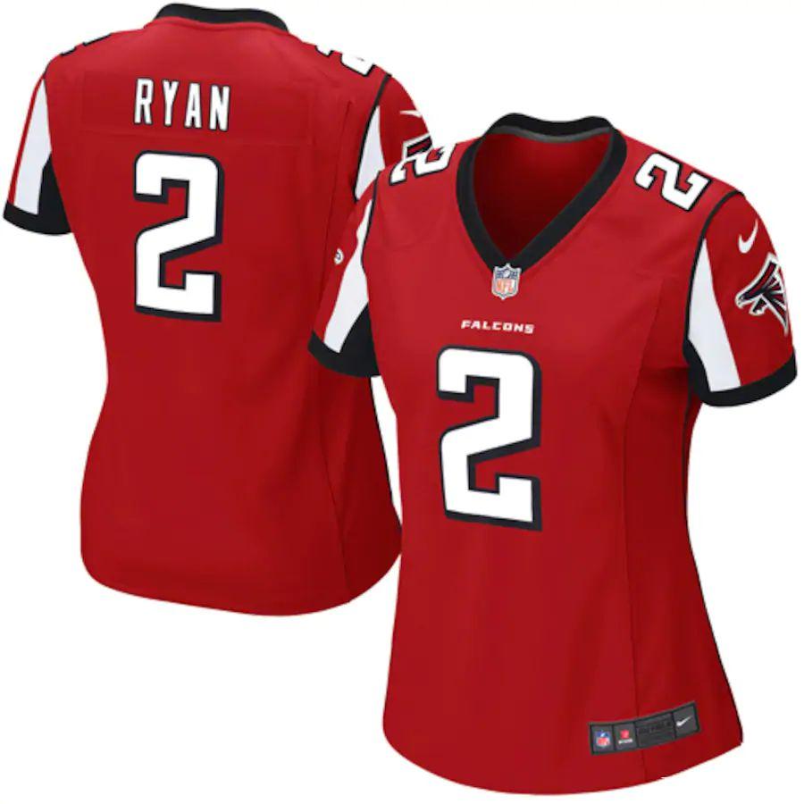 Women's Matt Ryan Red Player Limited Team Jersey