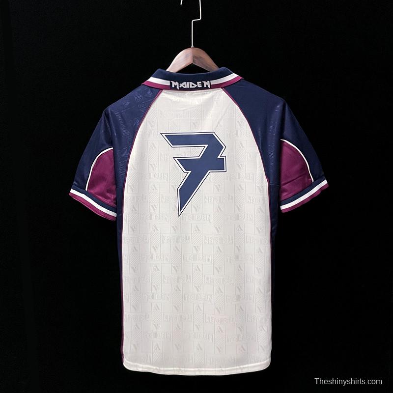 Retro 1999 West Ham Iron Maiden Away Soccer Jersey