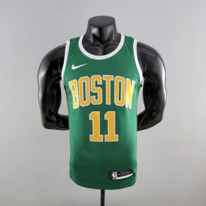 Boston Celtics IRVING#11 Green Gold NBA Jersey