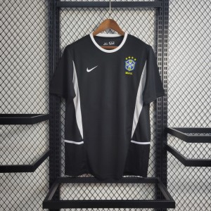 Retro 2002 Brazil Black Goalkeeper Jersey