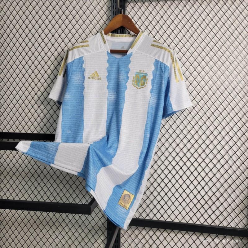 Retro 2021 Argentina x Maradona Tribute Home Jersey