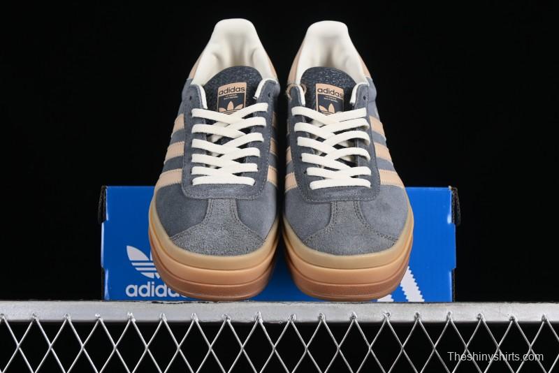 Adidas Originals Gazelle Bold IE0428 Low-Top Sneakers with Thick Sole for Casual Wear Anti-Slip and Durable - IE0428
