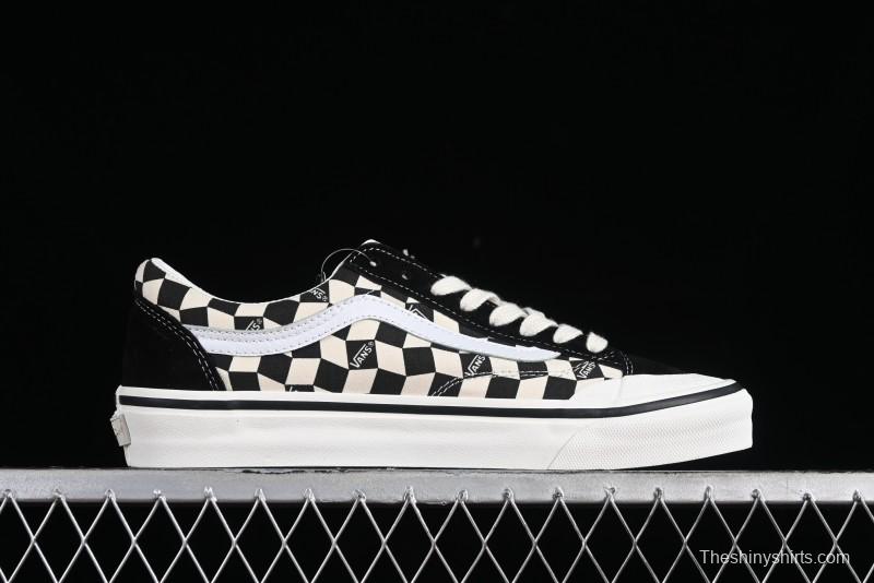 Vans Old Skool Reissue 136 High-End Series Canvas Sneakers with Toe Cap Design - VN000MT6BPQ