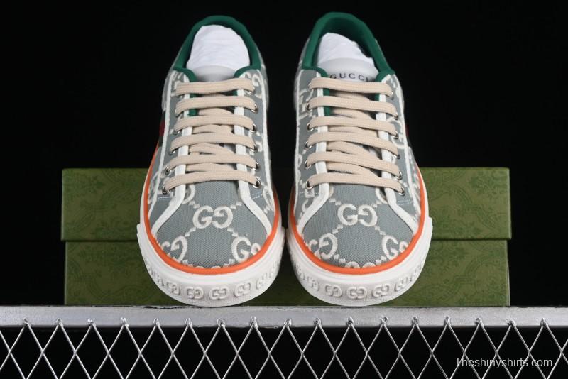 Gucci Tennis 1977 Print Sneaker Retro Casual Canvas Shoes - 02JPO9064