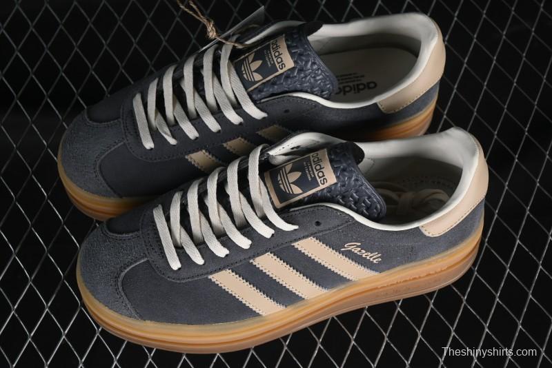 Adidas Originals Gazelle Bold IE0428 Low-Top Sneakers with Thick Sole for Casual Wear Anti-Slip and Durable - IE0428