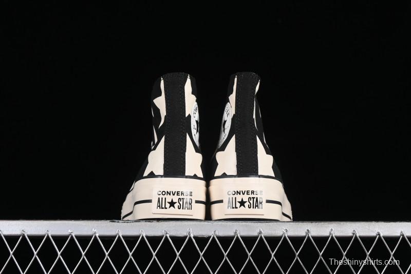 Converse All Star Lift High Top Platform Sneakers with Star Print - A09903C