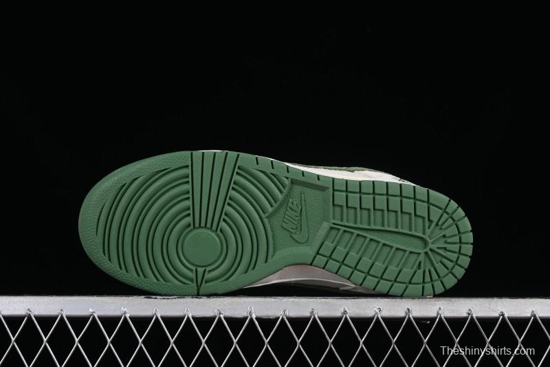 Stussy x Nike SB Dunk Low Retro Premium Casual Sneakers - DQ1098-340