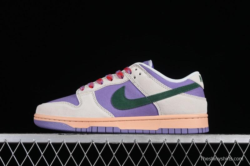 Nike SB Dunk Low Casual Skateboarding Shoes in Purple with Black Swoosh - HF5030-030