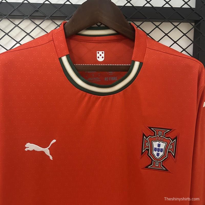 2025 Long Sleeve Portugal Home Jersey