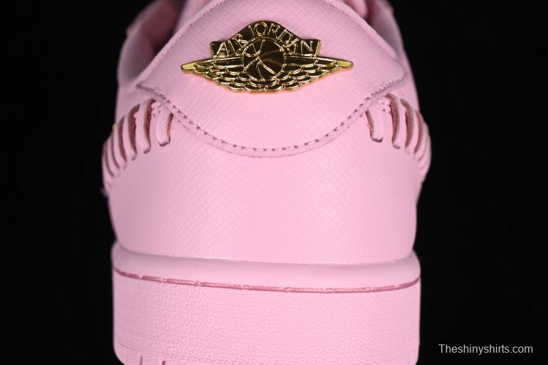 Nike Air Jordan 1 Low "Method of Make" Casual Sneakers with Woven Detailing - FN5032-600