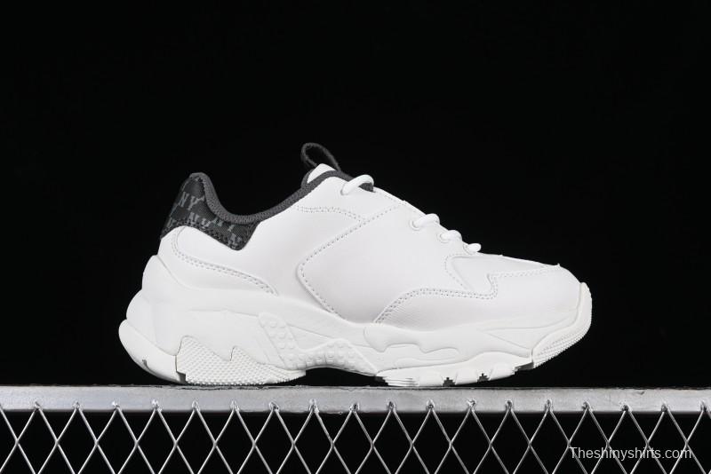 New York Yankees MLB Bigball Chunky Denim Monogram Platform Sandals - 3ASHBDM4N50BKS