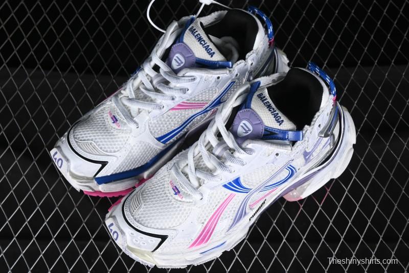 Balenciaga Runner Kith Four Color Retro Casual Sneakers - W3RMU9554