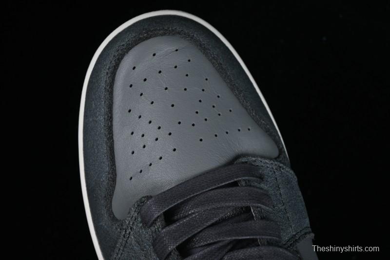 Nike Air Jordan 1 Mid Basketball Shoes in Space Gray - FJ3448-001