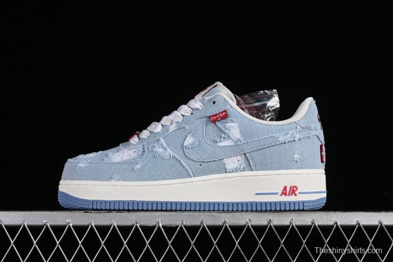 Levi's x Nike Air Force 1 '07 Low Denim Casual Sneakers - CH2211-168