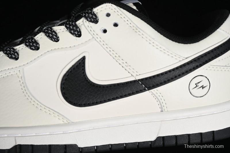 Nike SB Dunk Low Lightning Collaboration Off-White Black Starry Sky Anniversary High-End Custom Low-Top Casual Skate Shoes - XD1688-015