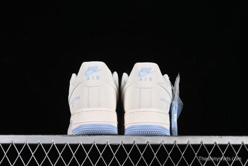 Nike Air Force 1 '07 Low LV Collaboration - Off White Ice Blue Casual Sneakers BB9599-203