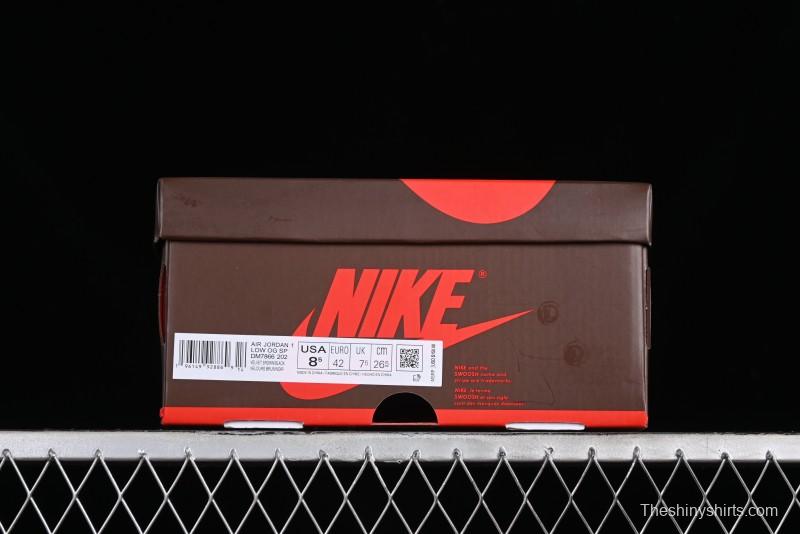 Nike Travis Scott x Air Jordan 1 Low OG AJ1 Reverse Swoosh Sneakers - DM7866-202