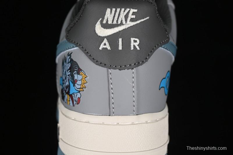Nike Air Force 1'07 Low "Galuru" Digimon Themed Casual Sneakers - CJ0304-310