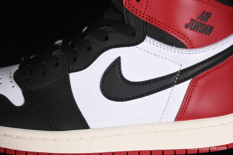 Nike Air Jordan 1 High OG Retro Basketball Shoes with Black Toe Design - DZ5485-106