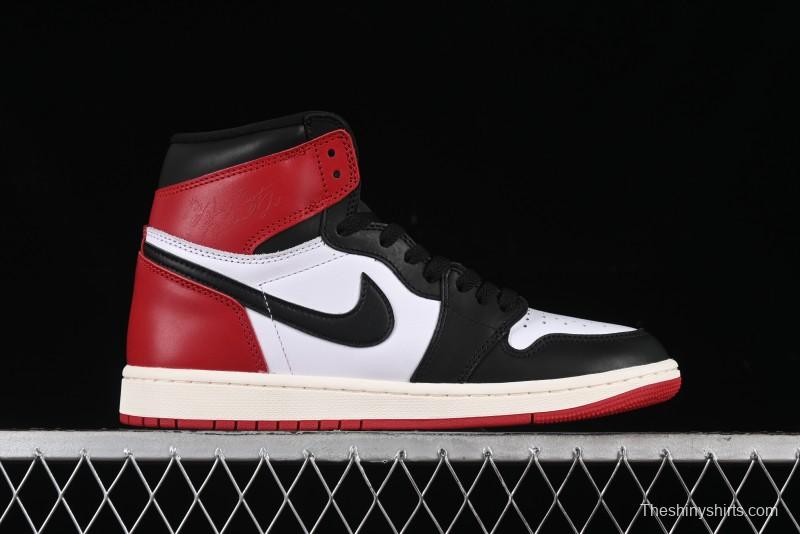 Nike Air Jordan 1 High OG Retro Basketball Shoes with Black Toe Design - DZ5485-106