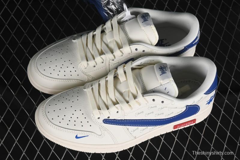 Nike Travis Scott x Fragment Design x Air Jordan 1 Low OG SP AJ1 Retro Sneakers - SJ2068-117