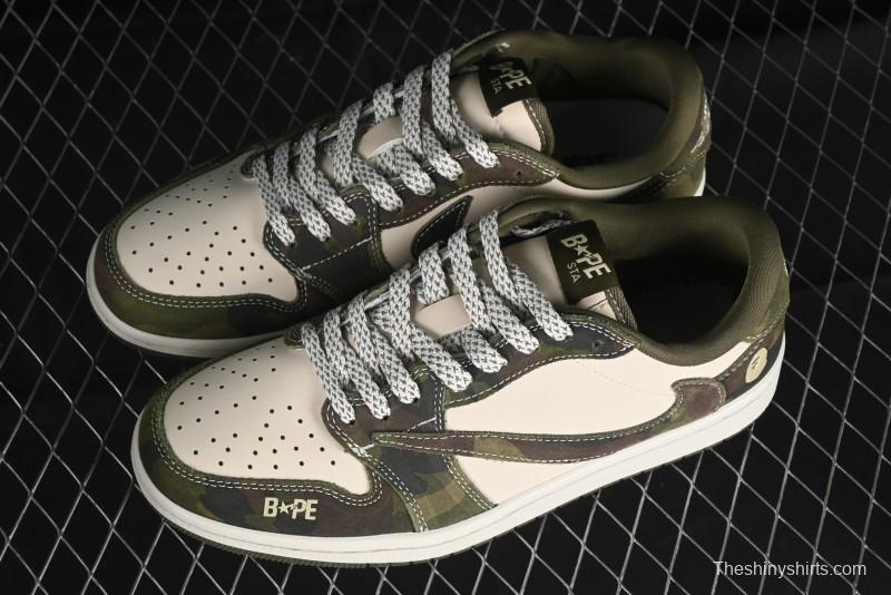 Nike Air Jordan 1 Low OG SP Travis Scott x Fragment Design Collaboration Sneakers - CH6336-014