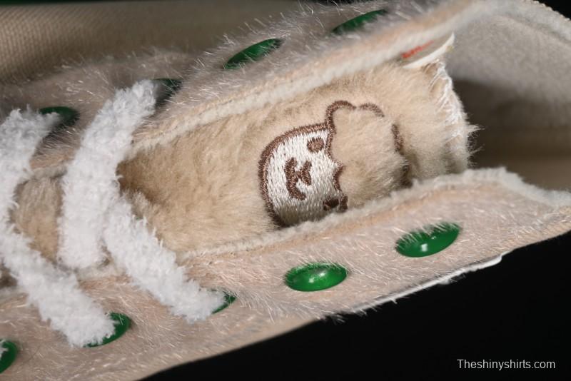 Converse Zoo Happy Pets Series High-Top Casual Sneakers with Plush Lining for Autumn Winter - A12768C