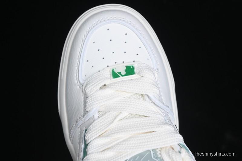 New York Yankees MLB Chunky Liner Wide Saffiano Platform Casual Sneakers - 3ASXCWN4N07MTM