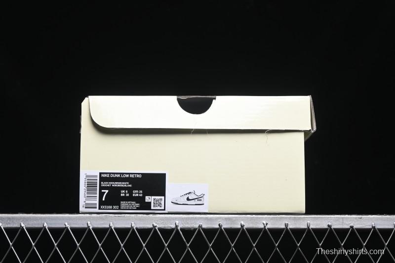 Nike SB Dunk Low Supreme Collaboration - Black Stitch Mini Swoosh Custom Low-Top Casual Skate Shoes - XX3186-302