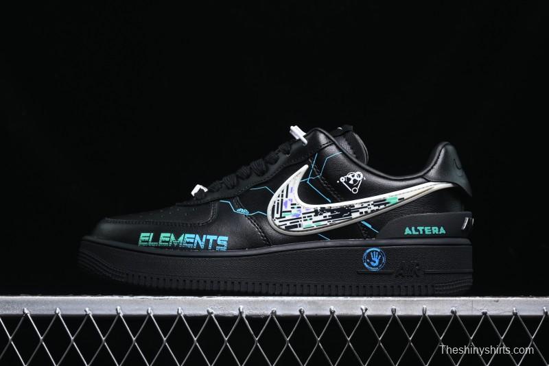Nike Air Force 1 '07 Low Punk Future Cyberpunk Style Casual Sneakers - DV3464-011