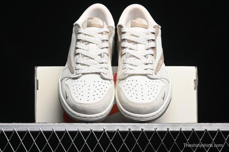 Nike Travis Scott x Fragment Design x Air Jordan 1 Low OG SP AJ1 Retro Sneakers - AG3702-801