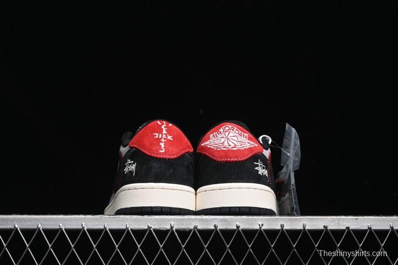 Nike Travis Scott x Fragment Design x Air Jordan 1 Low OG SP AJ1 Sneakers - SJ2068-133
