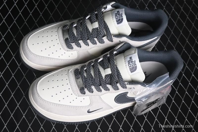 Nike Air Force 1 '07 Low Supreme The North Face Collaboration - Grey Black Red Logo - XZ6188-112