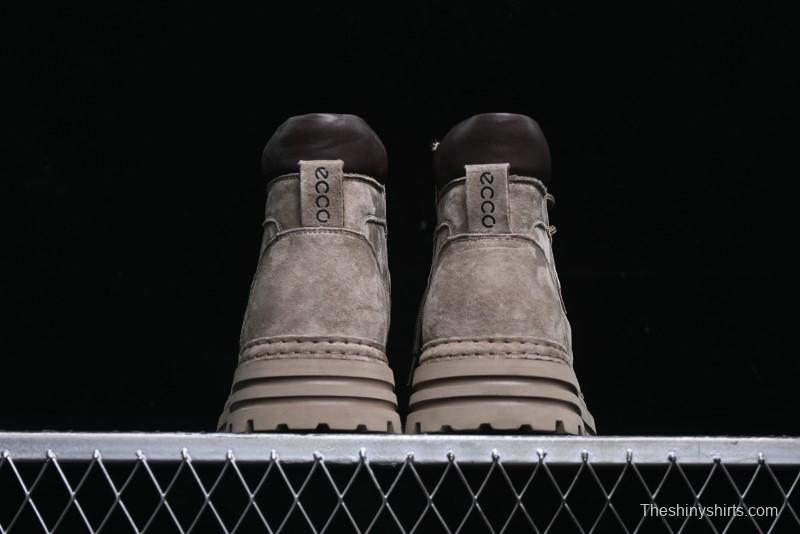 ECCO Cool Series Workwear Leather Anti-Slip Platform Chelsea Boots - 63890801001