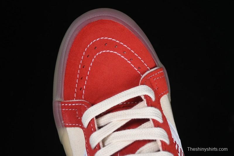 Palm Angels x Vans Sk8-Mid Mid-Top Casual Skate Shoes with Vintage-Inspired Design - VN000CRPGRN
