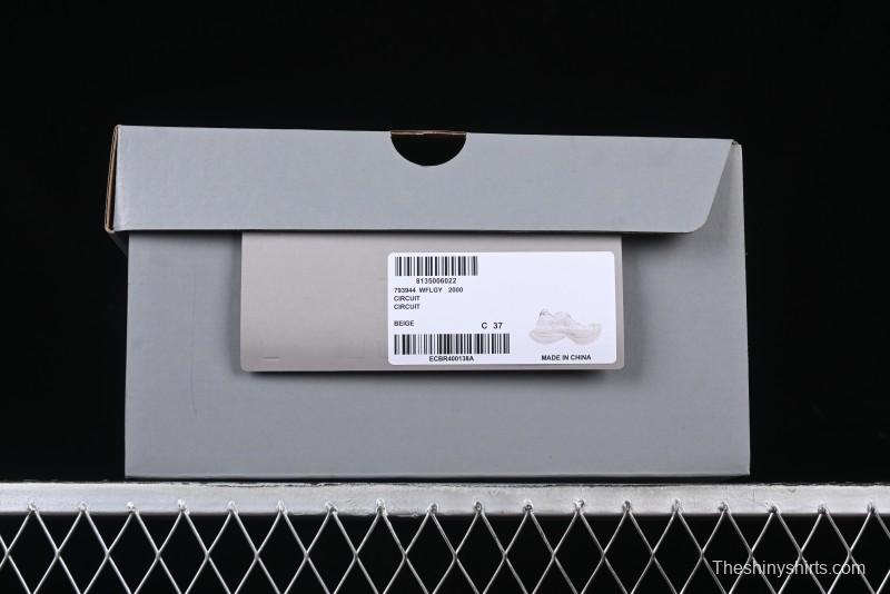 Balenciaga Circuit Lightweight Distressed Print Round-Toe Fashion Casual Sneakers - WFLGY2000