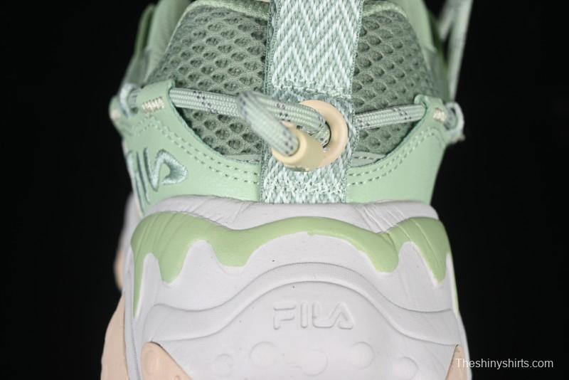 Fila Fusion Retro Mars Running Shoes with Lace-Up Design and Cushioned Sole - F12W422103FMB