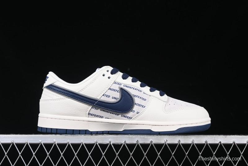 Nike SB Dunk Low UN Collaboration - Dark Blue Anniversary High-End Custom Low-Top Casual Sneakers - XX2026-666