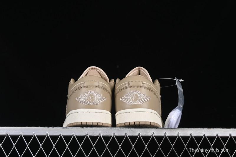 Nike Air Jordan 1 Low AJ1 Wheat Color Low-Top Casual Sneakers - DC0774-203