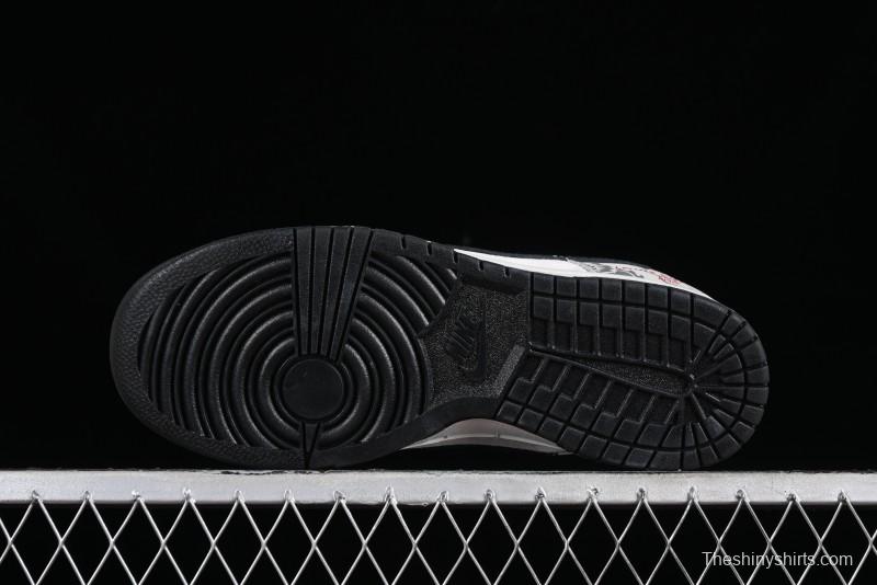 Nike SB Dunk Low Chinese New Year Limited Edition - Gray Dragon Anniversary High-End Custom Low-Top Casual Skate Shoes - XP3802-330