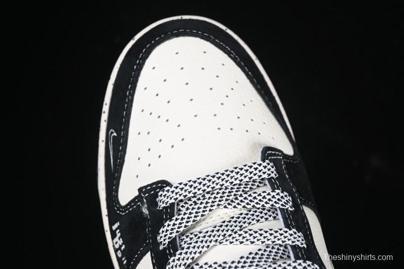 Nike SB Dunk Low The North Face Collaboration Beige Black Iridescent Swoosh Anniversary Custom Low-Top Casual Skate Shoes - DM6868-018