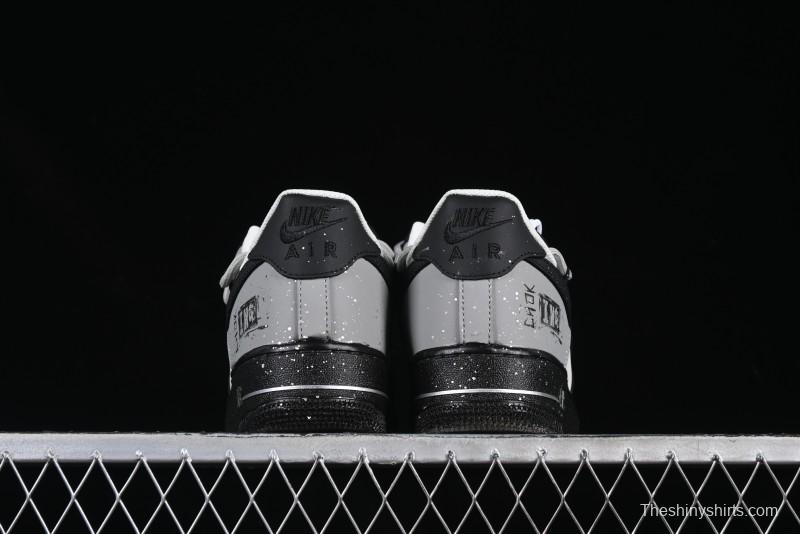 Nike Air Force 1'07 Low Star Graffiti Hand-Painted Casual Sneakers with Full-Length Air Cushion - XV7981-476