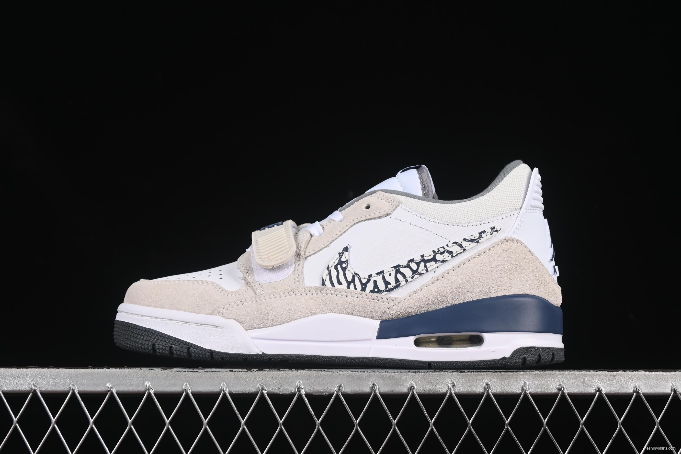 Nike Air Jordan Legacy 312 Low Sneakers with Velcro Strap and Triple Design - CD7069-124